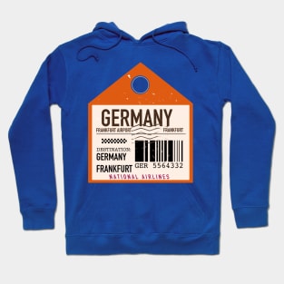 Germany Frankfurt travel plane ticket Hoodie